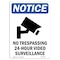 Signmission OSHA Notice Sign, 10" H, 7" W, Rigid Plastic, No Trespassing 24-Hour Sign With Symbol, Portrait OS-NS-P-710-V-14903 - alternate 1